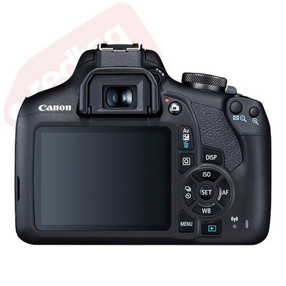 Canon EOS 2000D / Rebel T7 SLR Camera + 3 Lens Kit 18-55Mm + 32GB + Flash & More