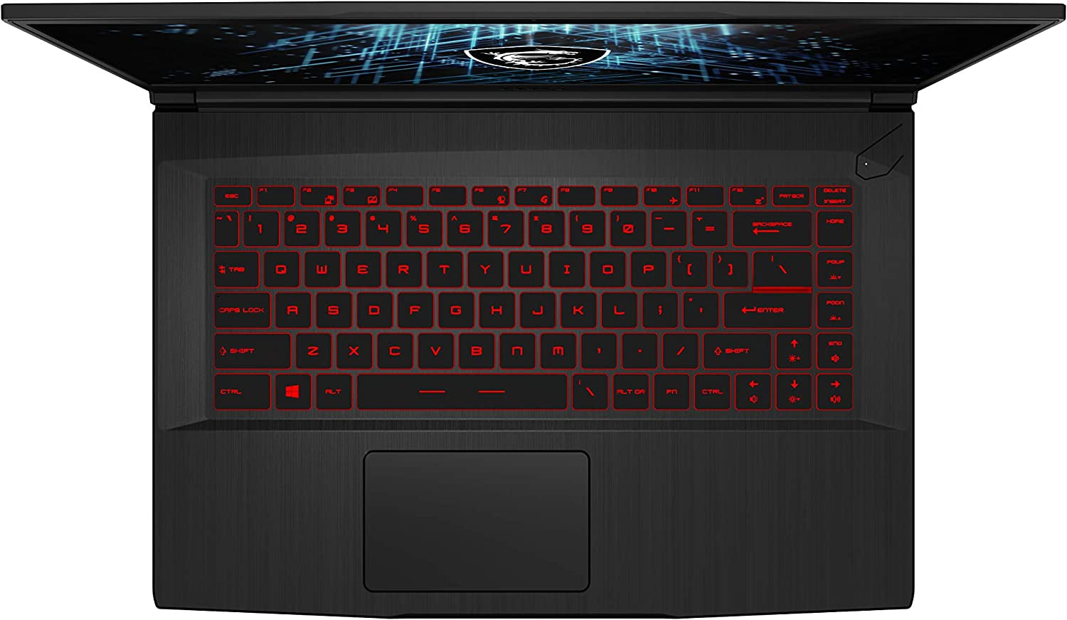 GF65 Gaming Laptop: 15.6" 144Hz FHD 1080P, Intel Core I7-10750H 6 Core, NVIDIA Geforce RTX 3060, 16GB, 512GB Nvme SSD, Wifi 6, Red Keyboard, Win 10, Black (10UE-047)